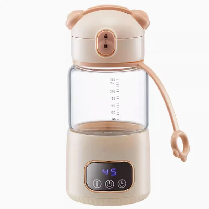 

5000mAh Wireless Milk Conditioner Rechargeable Electric Kettle Thermos Cup Outdoor Heating Cup Water Bottle Milk Warmer 260ml