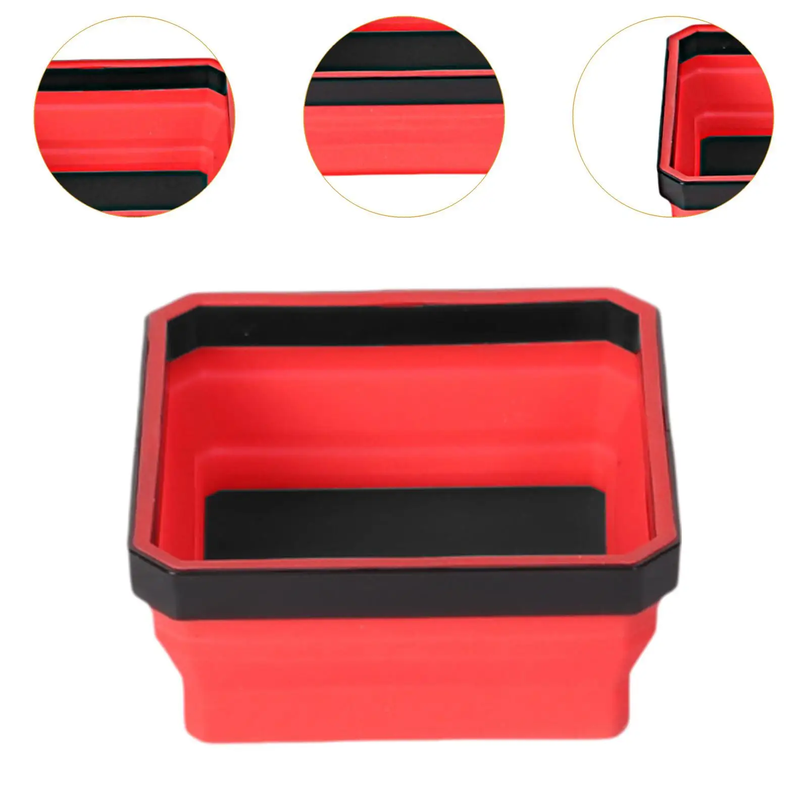 Vassoio pieghevole per parti attraenti Vassoio per attrezzi in silicone Scatola portaoggetti flessibile multiuso portatile Organizzatore per accessori hardware