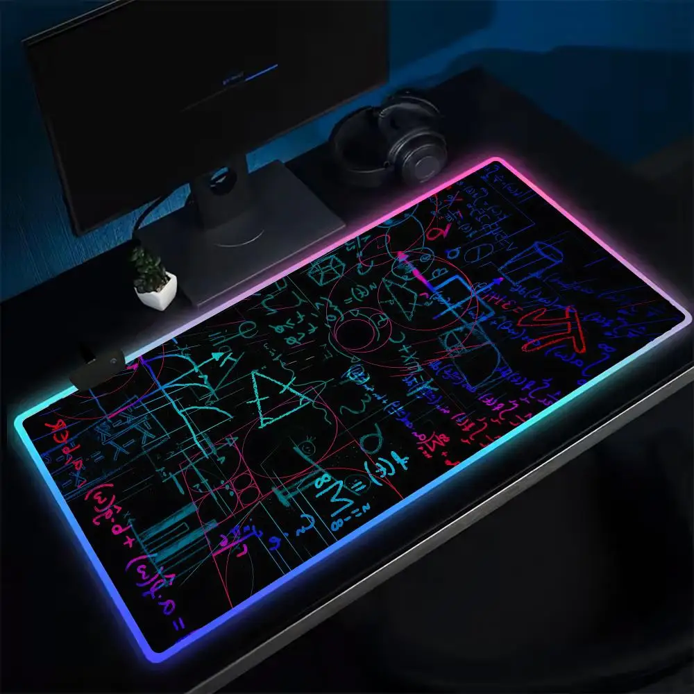 

CoolEquation Mouse Pad Anime Gaming Mouse Pad LED Table Pads Backlit Rubber Desktop XXL RGB Desk Mats