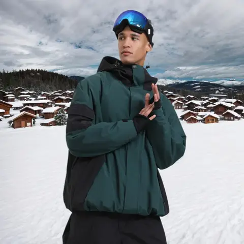 느슨한 스키 재킷 여자 남자 패션 스노우 보드 착용 방수 방풍 장비 겨울 야외 스포츠 통기성 마모 방지