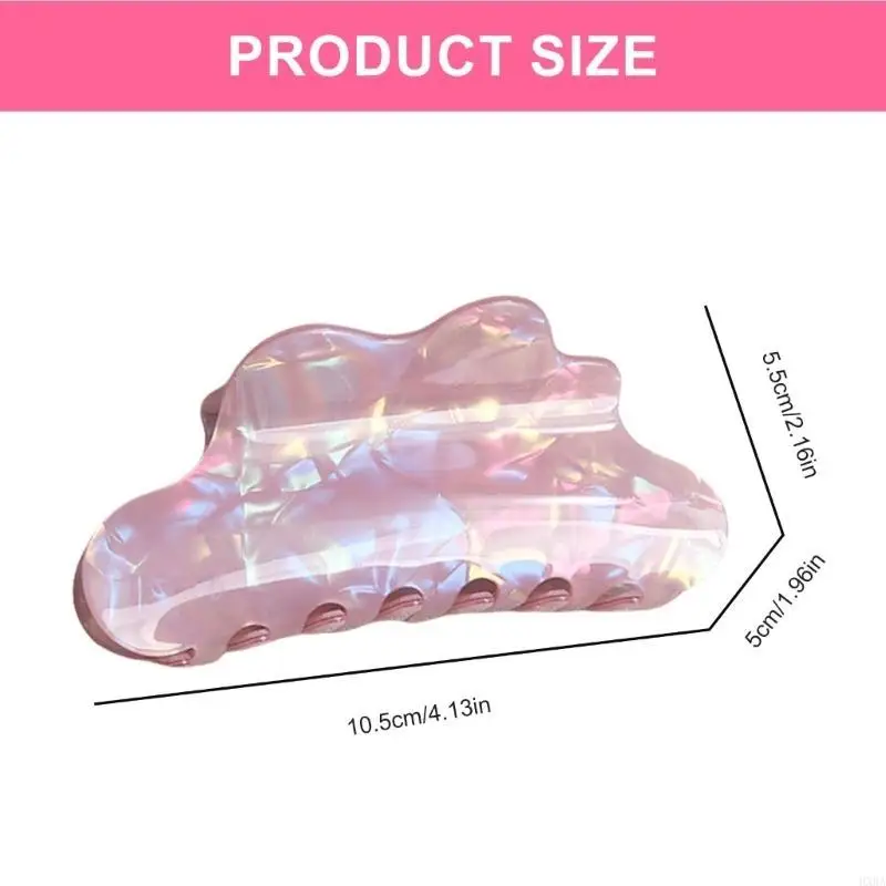

HXBA Popular Colorful Jaw Clip French Hair Claw Women Music Festival Hair Decoration