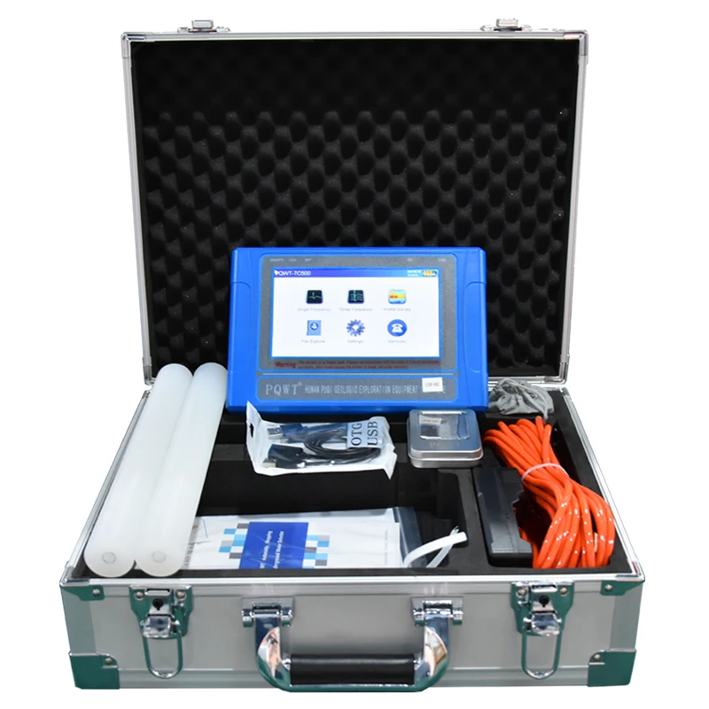 PQWT TC100-500 Deep ground water detection machine borehole well water detector underground finder 100-500m