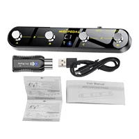 Pedal controlador MIDI inalámbrico, 5 modos, pantalla Digital, 25 horas, USB, interruptor de Metal, receptor inalámbrico para mezclador eléctrico