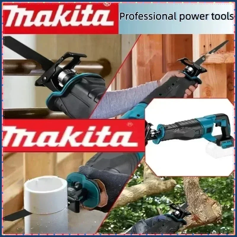 

Бесщеточная аккумуляторная сабельная пила Makita, портативный комплект с 4 пильными полотнами, совместимый с аккумуляторной системой Makita 18В