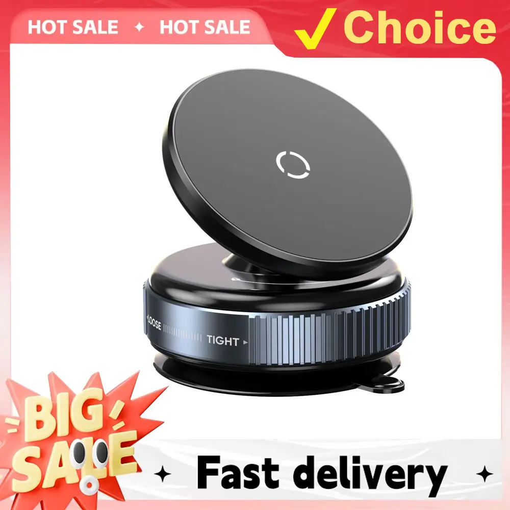 

Магнитный автомобильный держатель для телефона, вакуумный держатель для телефона на присоске, автомобильное крепление для телефона, широкая совместимость, вращающаяся на 360 градусов присоска Нет