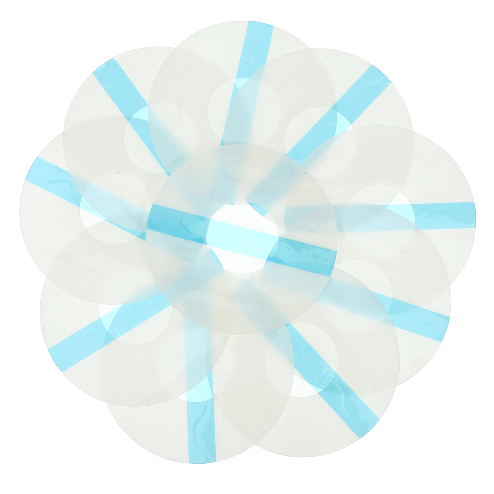 

30pcs Glucose Meter Sensor Patch Blue Circular 7CM Daily Use Covers Fixing Stickers Portable Health Accessories