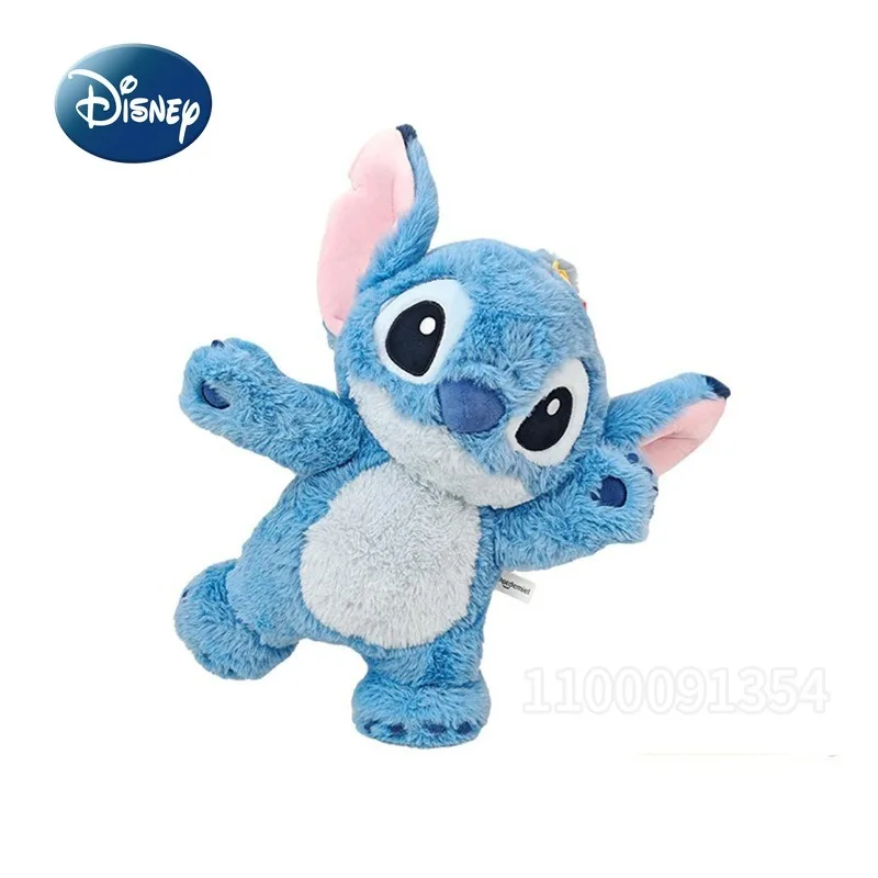 Oryginalna pluszowa lalka Stitch od Disneya, 35 cm, pluszowa lalka z kreskówki, zabawka dla dzieci z ruchomymi kończynami, pluszowa zabawka dla dzieci, prezent urodzinowy