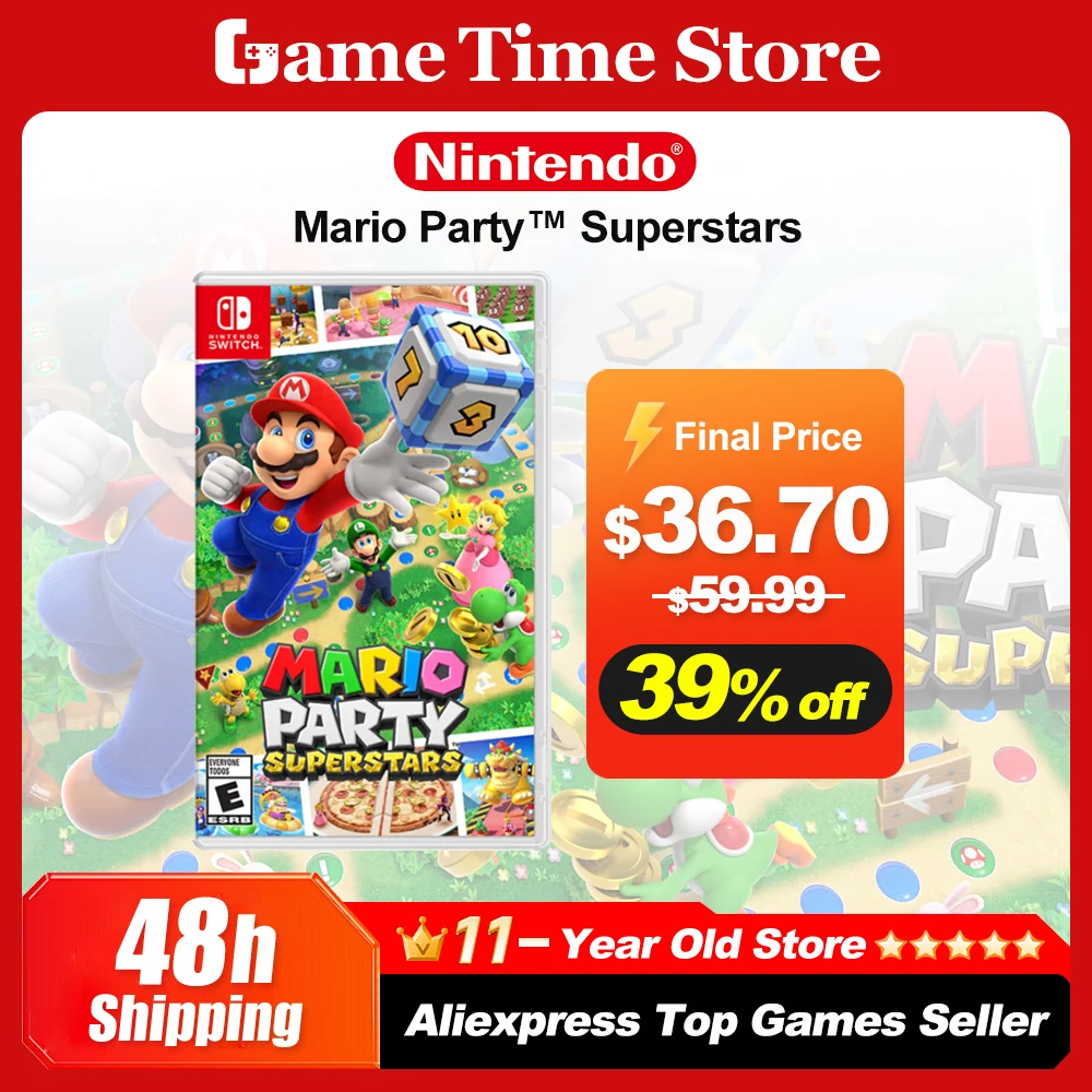 Mario Party Superstars Nintendo Switch Game Deals 100% Official Original Physical Game Card for Switch OLED Lite Game Console