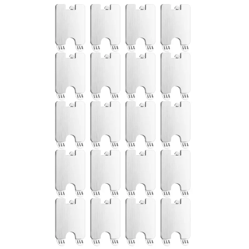 Multi purpose stainless steel picture frame hooks non perforated strips for easy damage hanging of photos and art