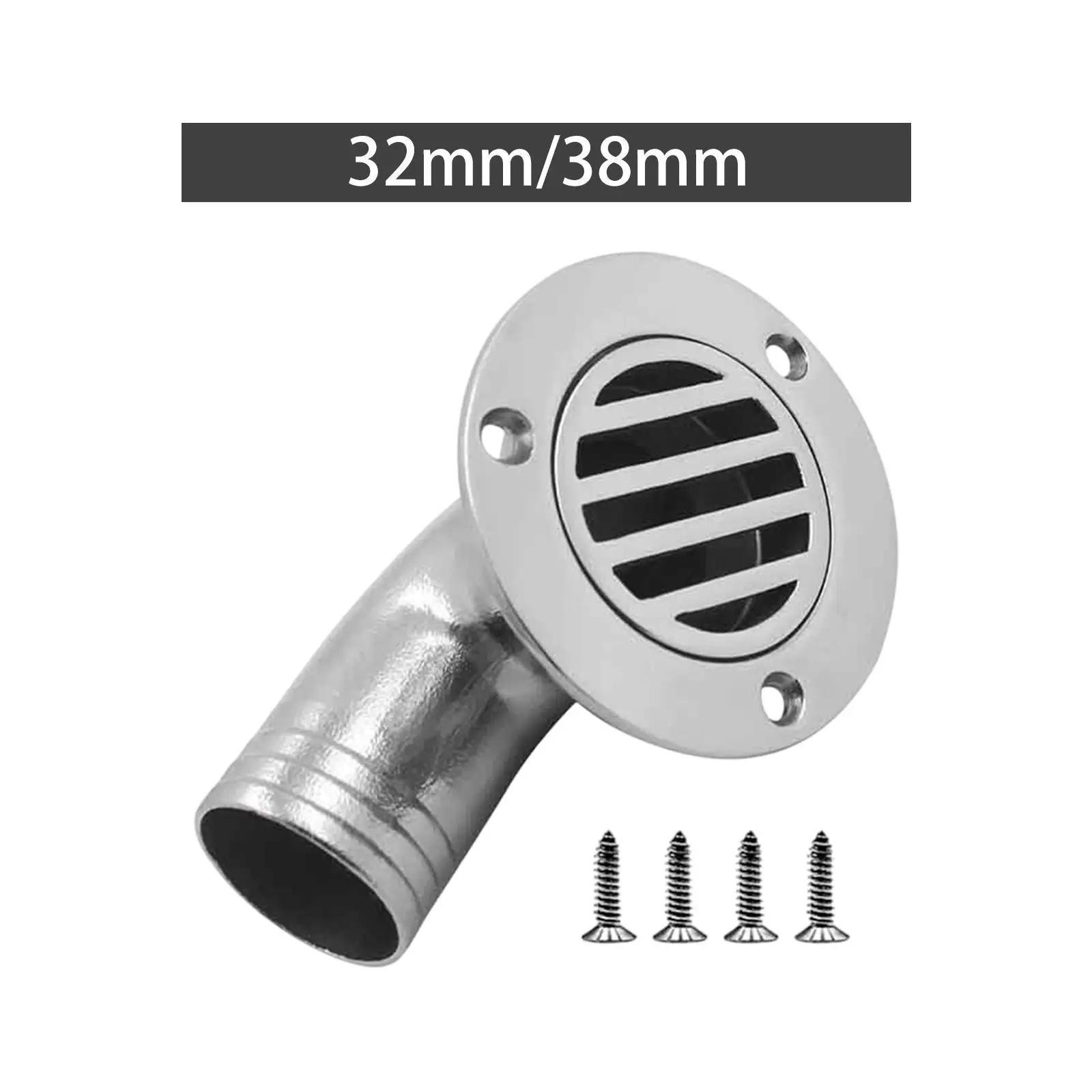 

Boat Floor Drain 90 Degree Stainless Steel Practical Marine Hardware Direct Replace Accessory for Floor for Boat