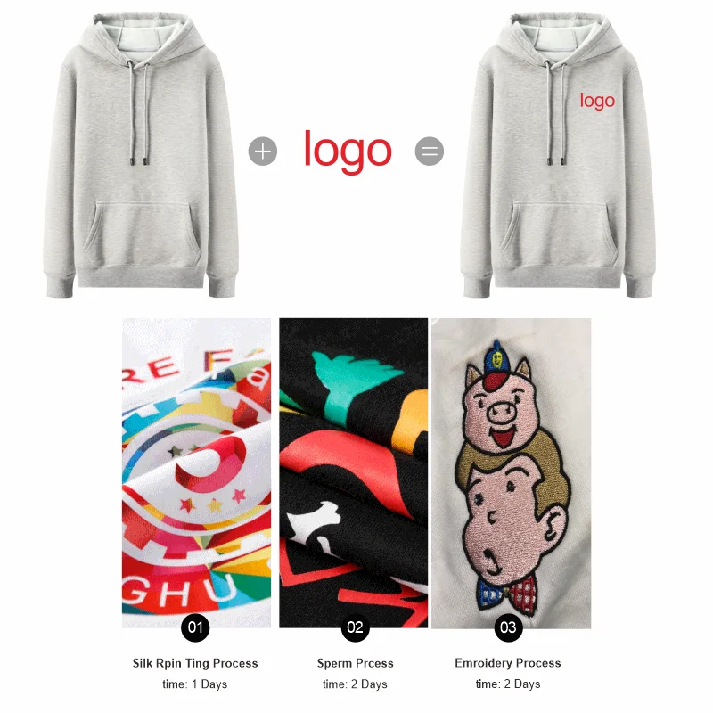 Elike 8 Color High-Quality Sweatershirt Custom Logo Printed Personal Group Brand Embroidery  Men and Women Cotton Hoodies 2022