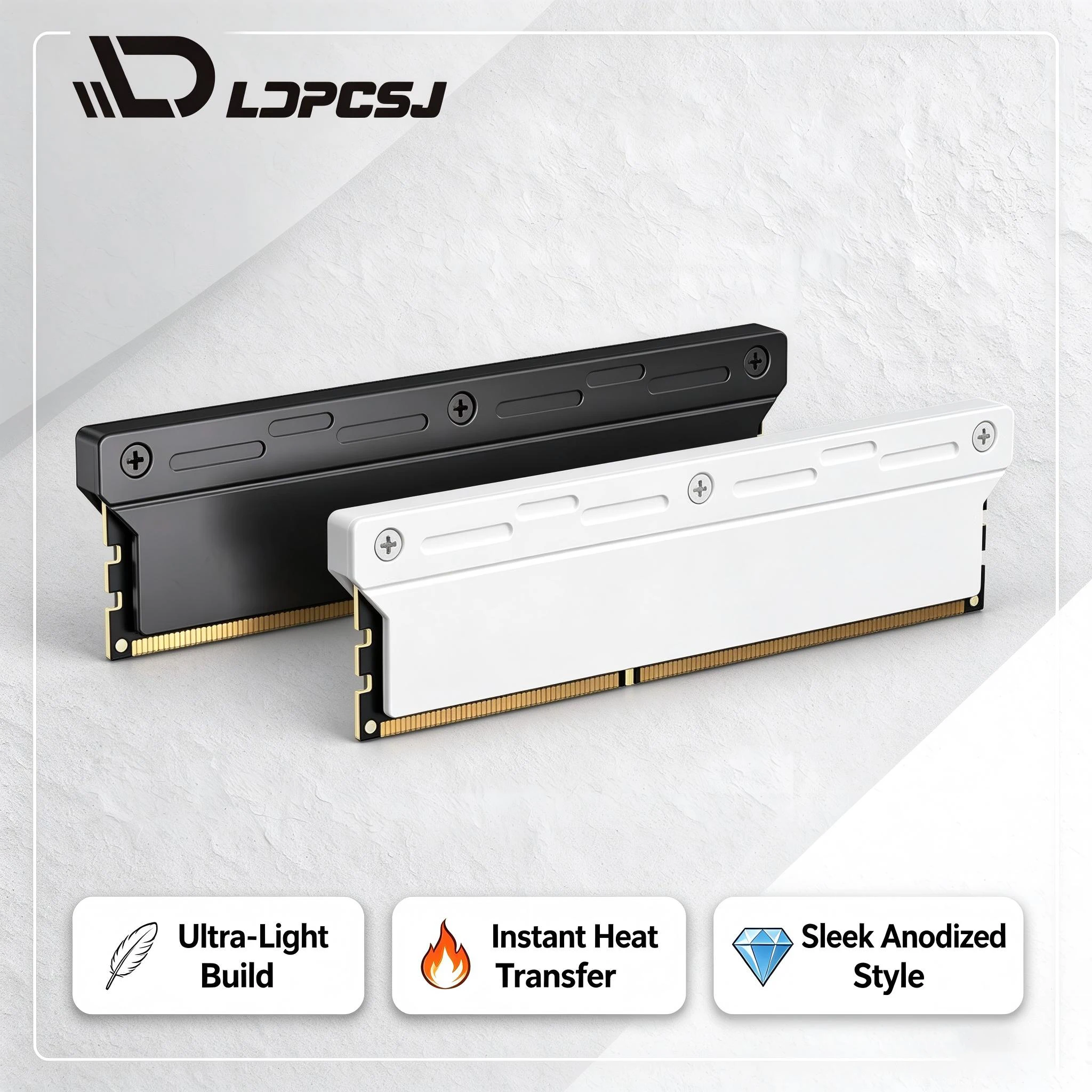 LDPCSJ RAM Heatsink DDR2 DDR3  - Ddr4 Desktop Ram recension och pris