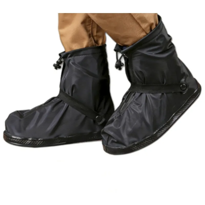 

2026 Waterproof Shoe Covers Rain Boots Overshoes Anti slip Thick Sole Men Women Outdoor Cycling Protector