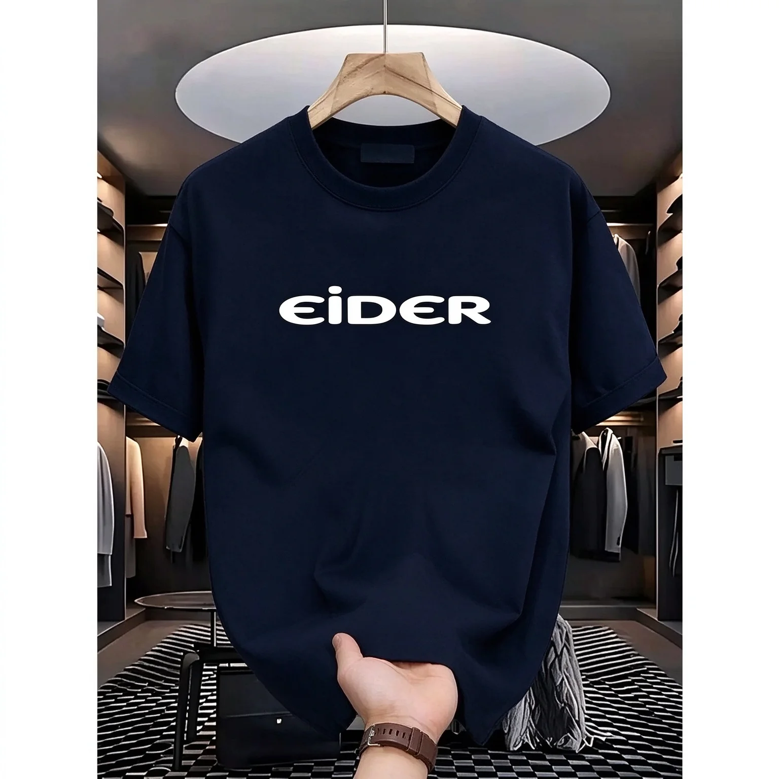 2026 New Outdoor Family Matching Unisex Oversized T Shirt Minimal Chest Text Graphic Streetwear Casual Short Sleeve Tops
