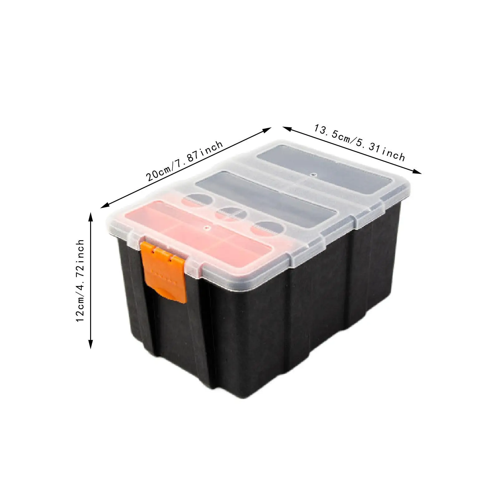 Scatola per componenti elettronici Scatola hardware Multi griglia Piccoli divisori rimovibili Cassetta degli attrezzi per bulloni di fissaggio Appassionato di artigianato