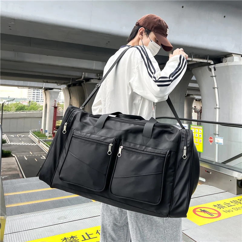 

New Daily Leisure Pure Oxford Cloth Crossbody Men Gym Shoulder Bags Soft Sling Cellphone Satchel Handbags With Big Pockets