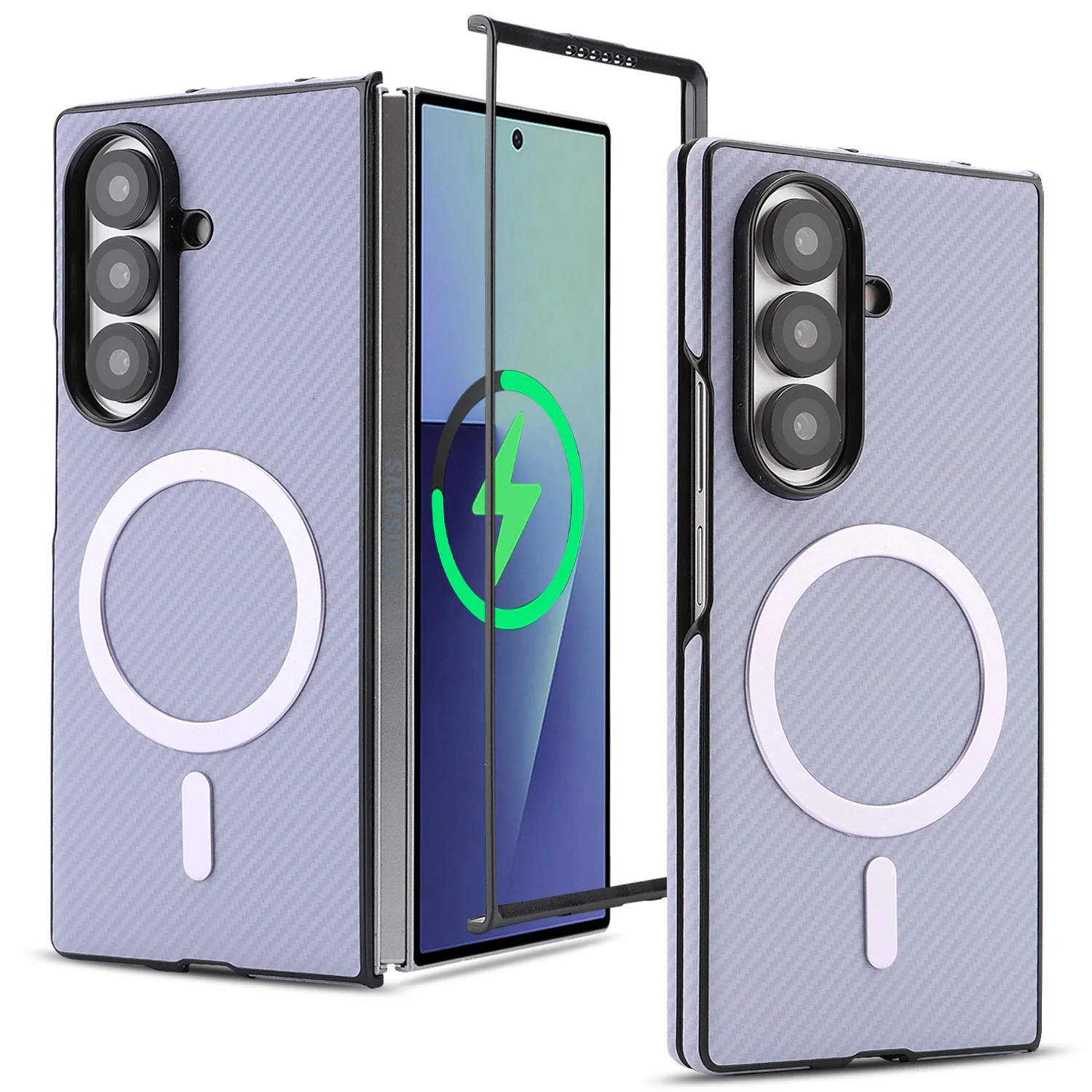 

Aramid Fiber Case for Samsung Galaxy Z Fold 7 – Thickened Camera Protection, Magnetic, Bare-Hand Grip