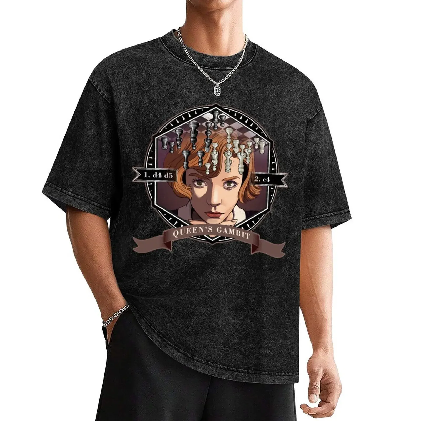 Queen's Gambit T-Shirt anime stuff graphic tee shirt t shirt men