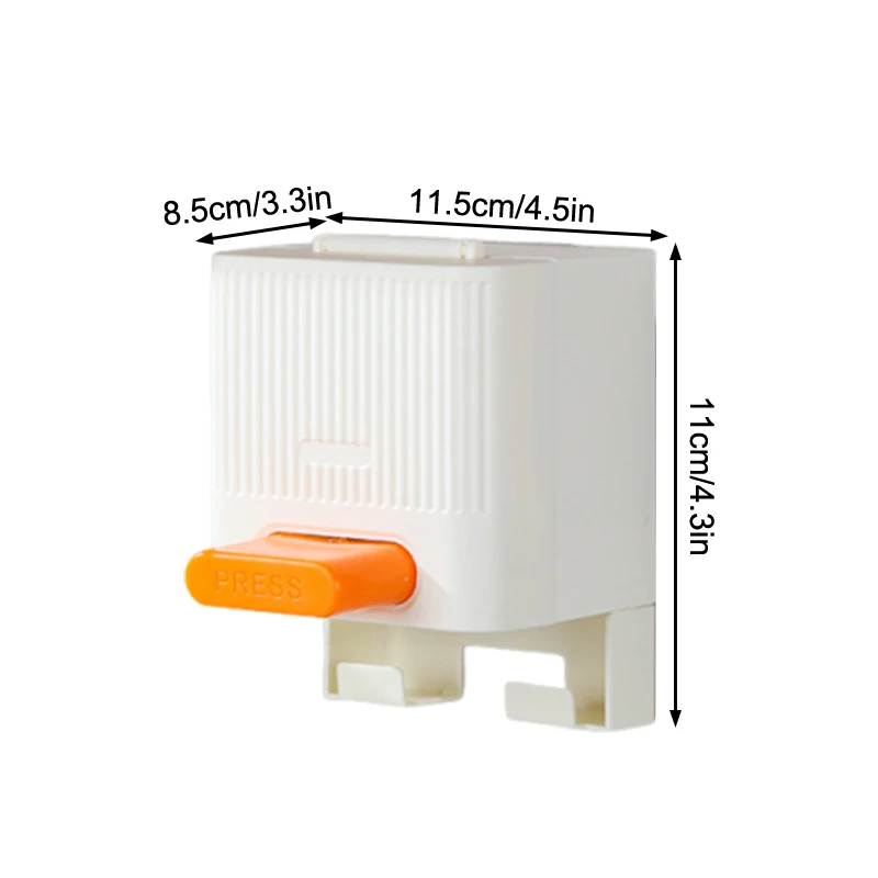 اضغط على صندوق أعواد القطن موزع أوتوماتيكي أعواد قطنية صندوق حاوية غطاء مقاوم للغبار منظم ماكياج للحمام تخزين المنزل