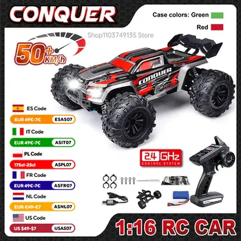 משאית מפלצת על שלט 4WD מהירה של WLtoys 1:16