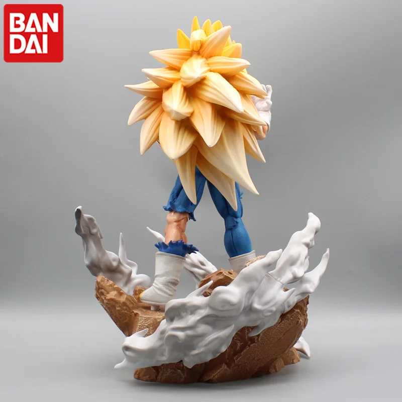 Cartoon Dragon Ball Kylin Series 001 Super Three Son Goku 002 Vegeta Action Figures Model Ornaments Anime Collect Toys Gift