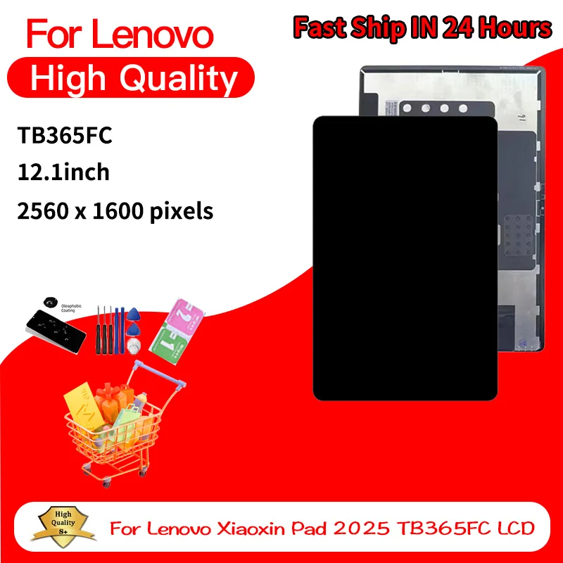 

12.1'' Screen For Lenovo Xiaoxin Pad 2025 TB365FC Display Touch Screen Digitizer Assembly Replacement