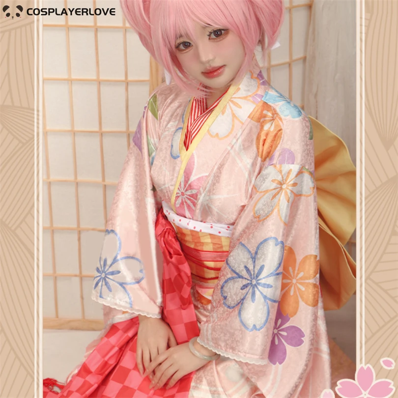 

Puella Magi Madoka Magica Kaname Madoka Kimono Cosplay Costume Halloween Christmas Carnival New Year Party Costume