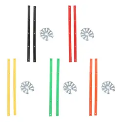 Rieles de monopatín Longboard con tornillos de montaje, accesorios para reducir la fricción, 1 par