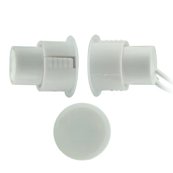 Mini N0/NC przewodowy magnetyczny wyłącznik kontaktronowy czujnik drzwi do monitorowania stanu sufitowy System alarmowy do okien