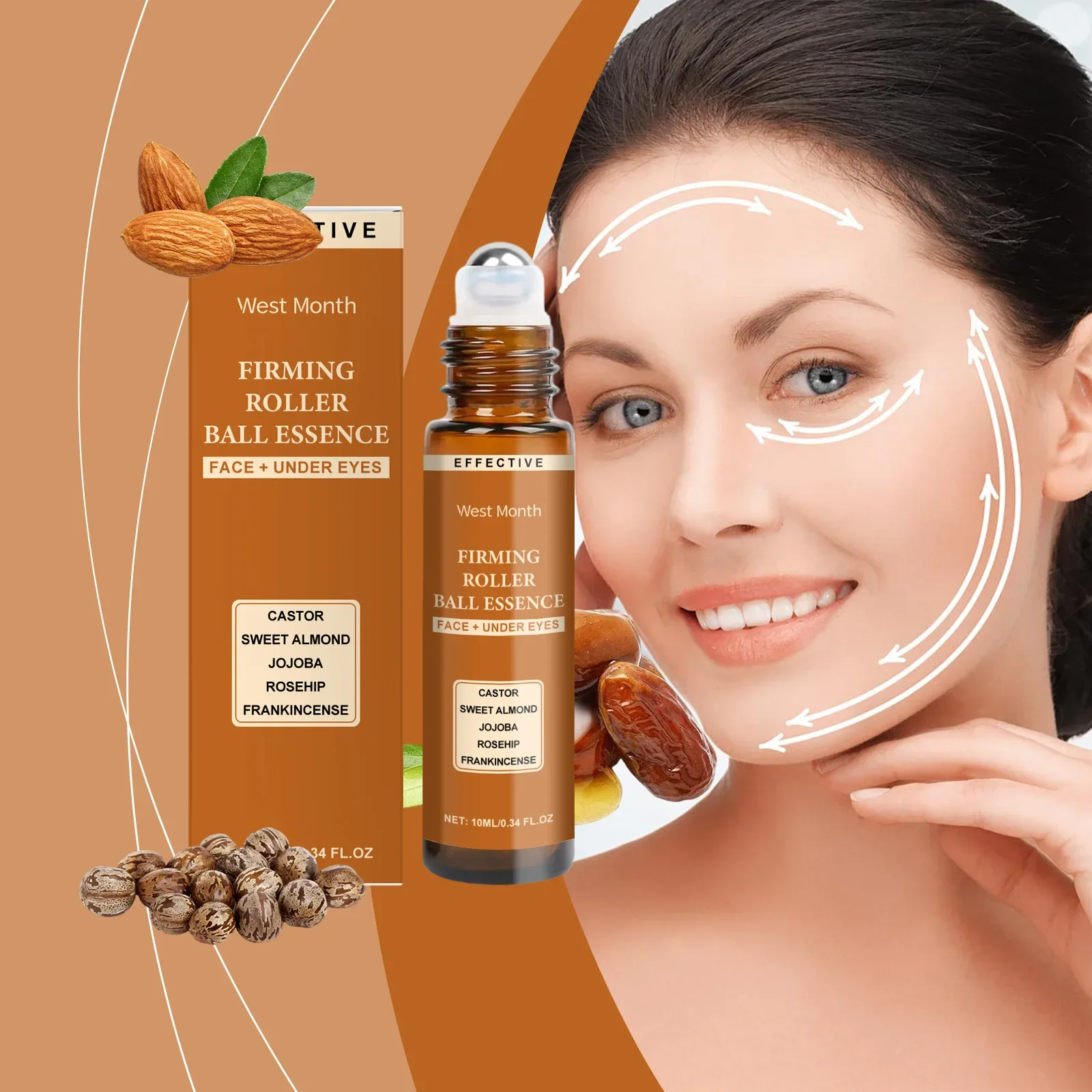 

WEST MONTH Firming Ball Serum Gentle Hydrating Firming Moisturizing Nourishing Lifting Facial Skin Care Reduce Fine Lines