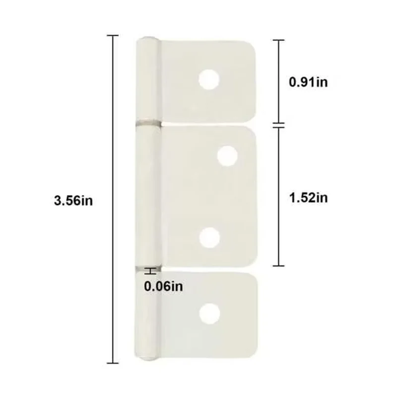 3Pcs Static Caravan 3 Leaf Door Hinge RV Door Accessories Satin Carbon Steel 85mm For Motorhome Camper Van