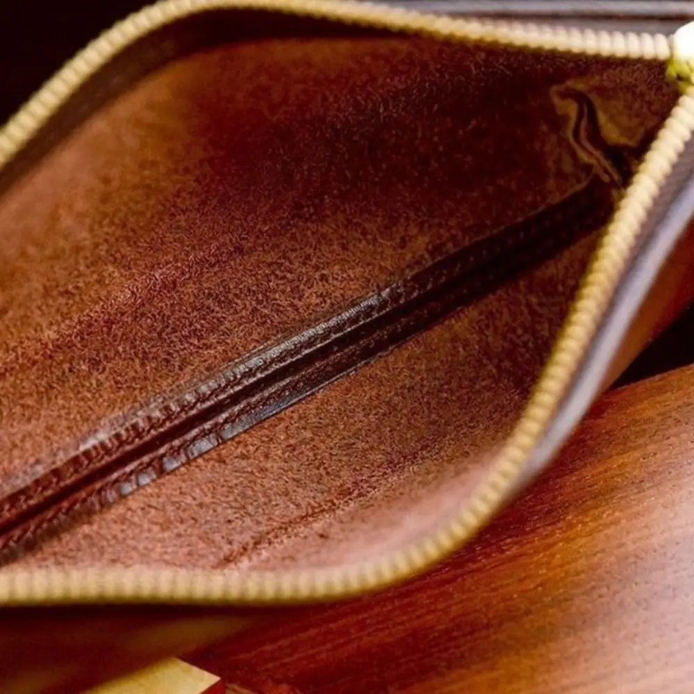 Nuevo Estuche para Lápices de PU de una Sola Capa con Cierre de Cremallera, Bolsa de Almacenamiento de Papelería Portátil, Útiles Escolares
