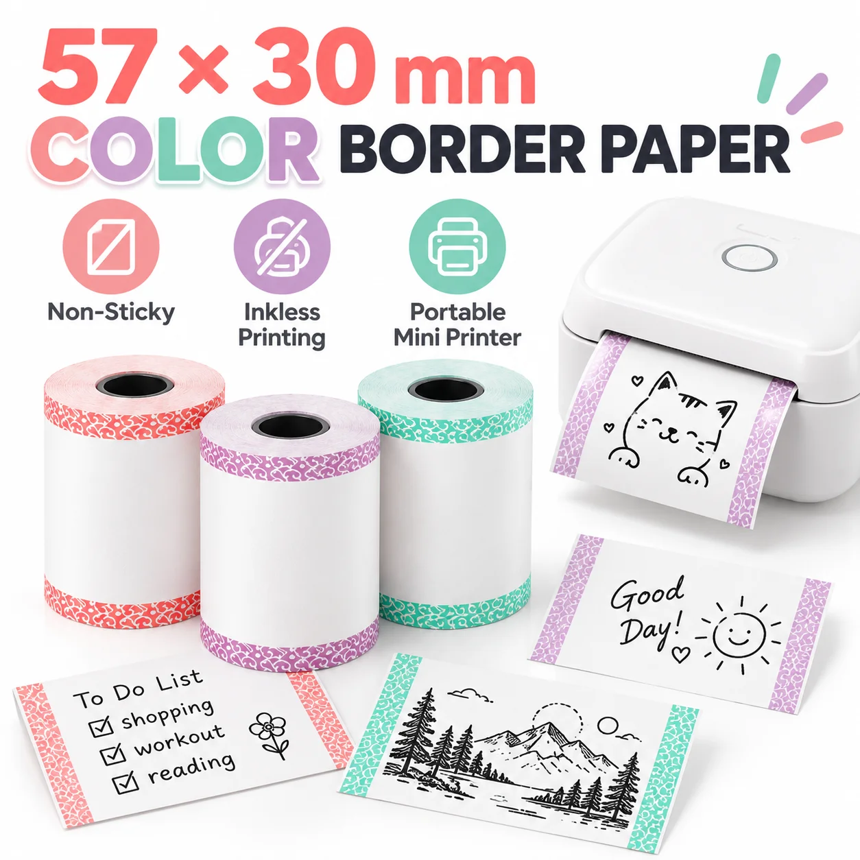 Rotolo di carta termica con bo - Mini Pocket Thermal Printer Paper Roll recensione e prezzo