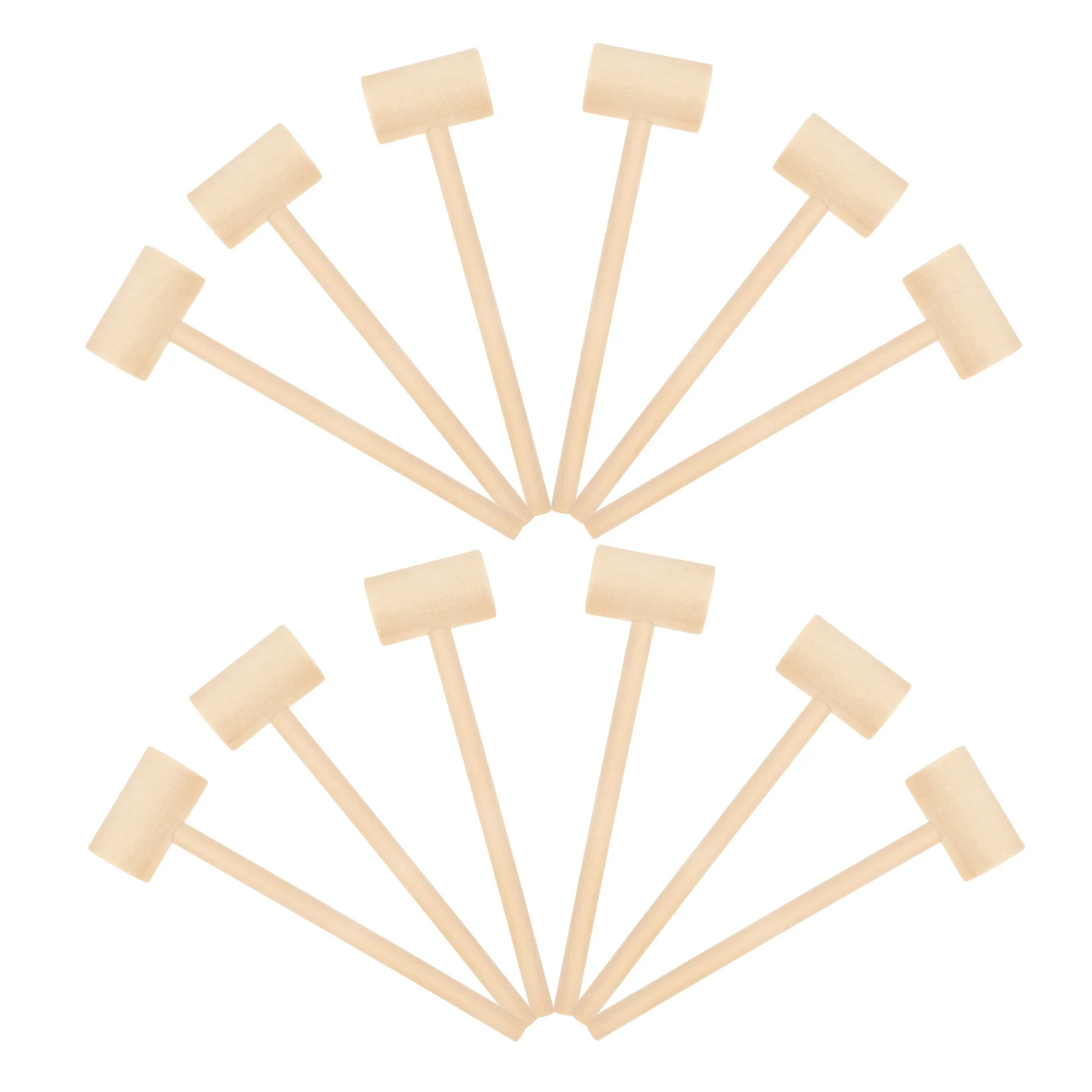 CORHAD 12 pièces drôle crabe maillet jouet enfants Mini marteau éducatif battage jouet bambou battant marteau enfants gâteau jeu outil