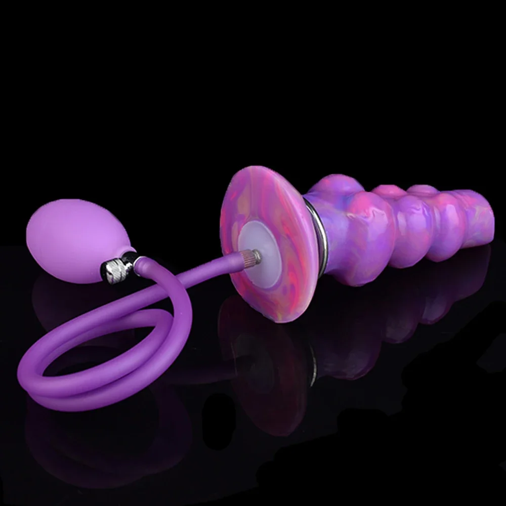 FAAK Fantasy Pneumatic Luminous Ovipositor Anal Sex Toys Dragon Dog Knot Dildos Silicone Butt Plug Adult Game Masturbators