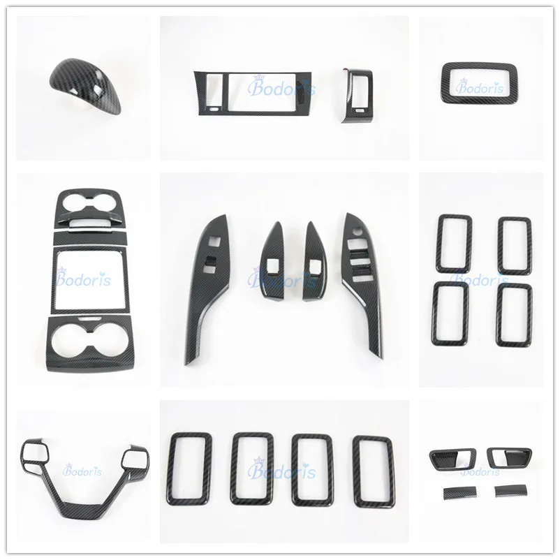 

For Toyota Sienna 2015-2018 Interior Handle Bowl Gear Shift Knob Window Glass Switch Cover Stickers Trim Car Styling Accessories