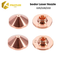 Praylee Bodor Laser Nozzles Single Layer/Double Layers D25/D28/D32 M11/M14 Caliber 0.8 - 6.0mm Fiber Laser Cutting Head