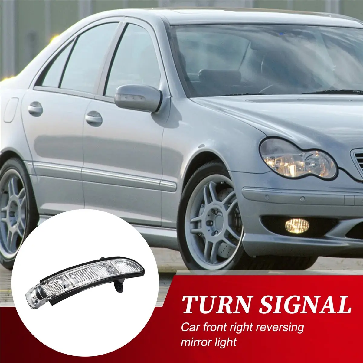 #15J (Transparent)Car Right Door Mirror Turn Signal Light for Mercedes W211 W221 07-11,Automotive Parts & Accessories