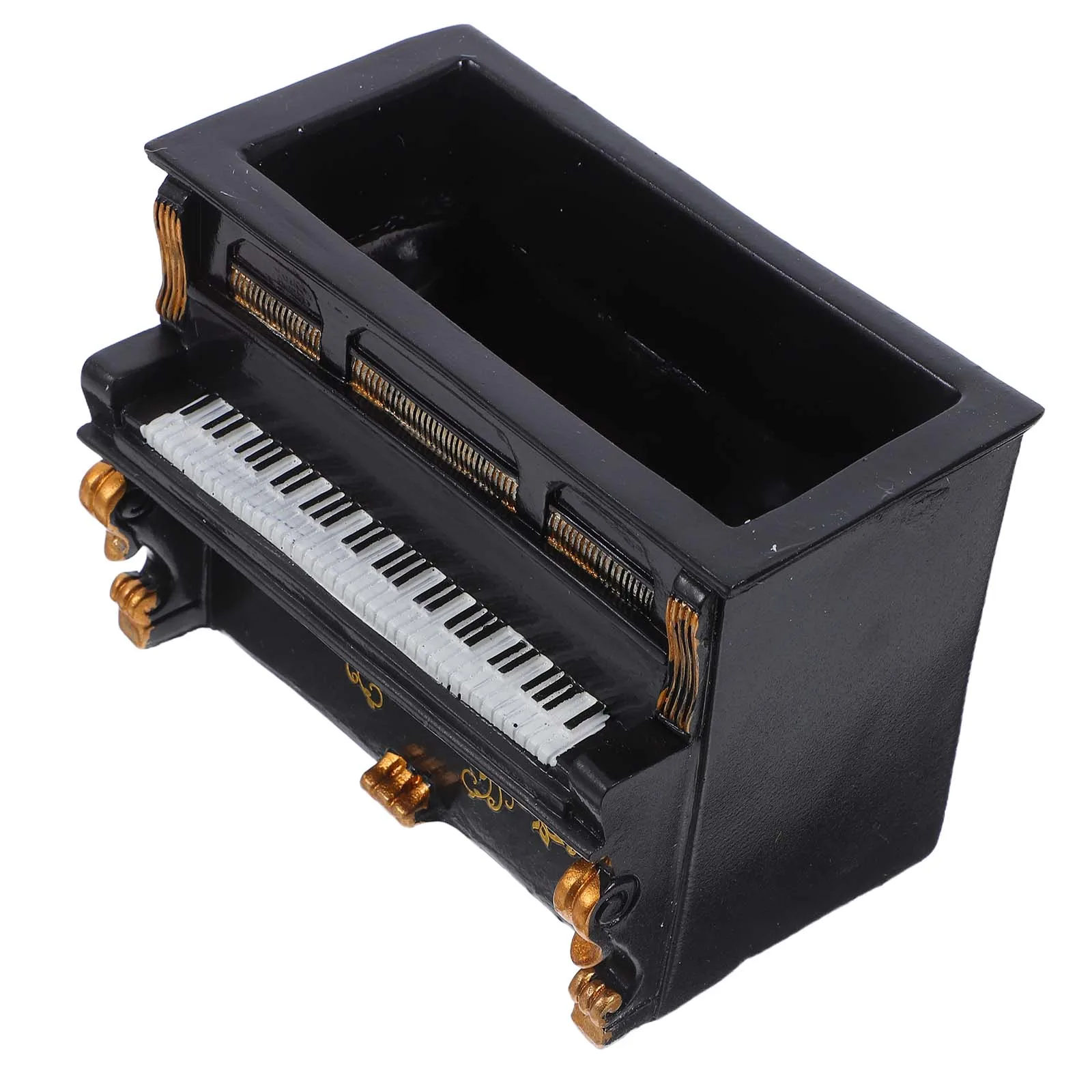 

1Pcs Piano Shaped Resin Planter Succulent Flowerpot Desktop Decoration Creative Design Bright Color Mini Flowerpot