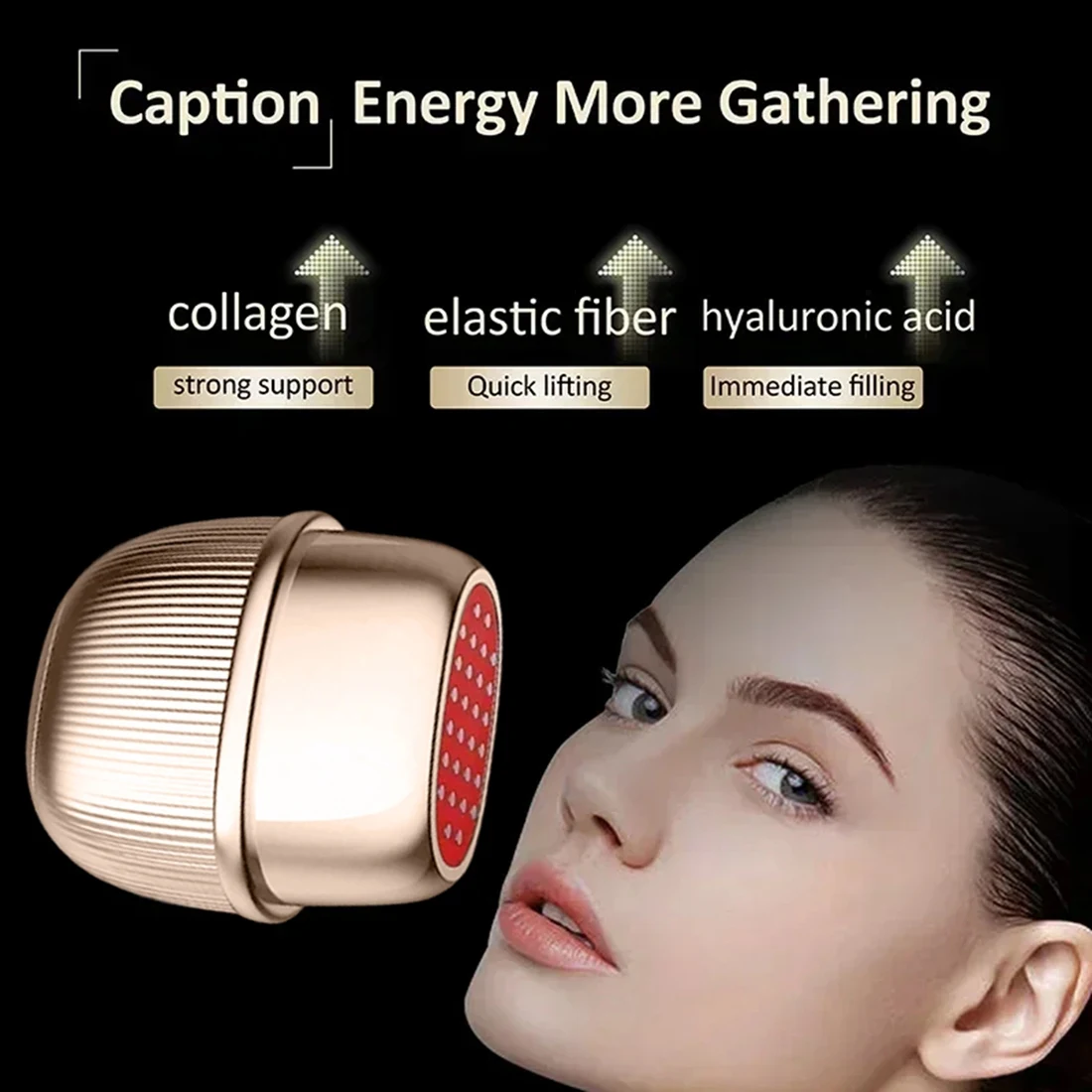 【POPULAR】Collagen RF Beauty Device Stamped Microcurrent Massage Lifting Facial Photon Rejuvenation Milk Light Introduction Devic