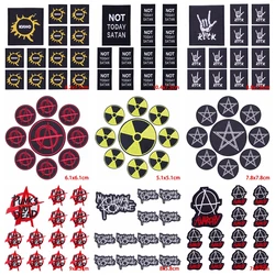 10 pcs/lot Wholesale Sign Embroidery Patch DIY Punk Skull Patch Iron On Patches For Clothing Thermoadhesive Patches On Clothes