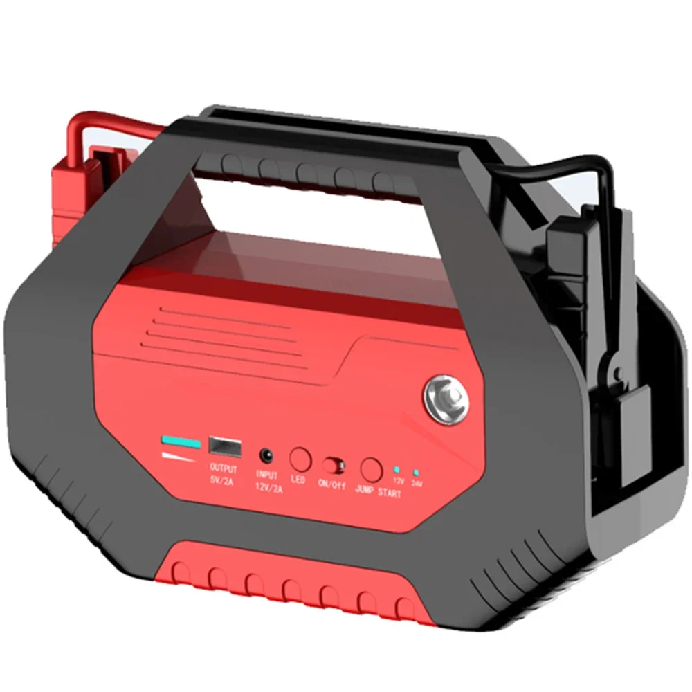 High Capacity Portable Heavy Duty Truck Tank Car Booster 24000mAh 12/24V Battery Jump Starter 2000A Peak Current