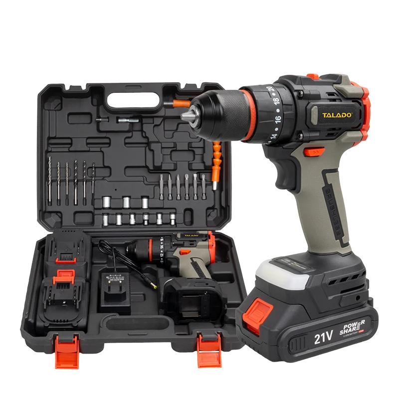 Customizable Multi-position Adjustment 20V 21V Brushless Electric Drill Cordless Drilling Machine