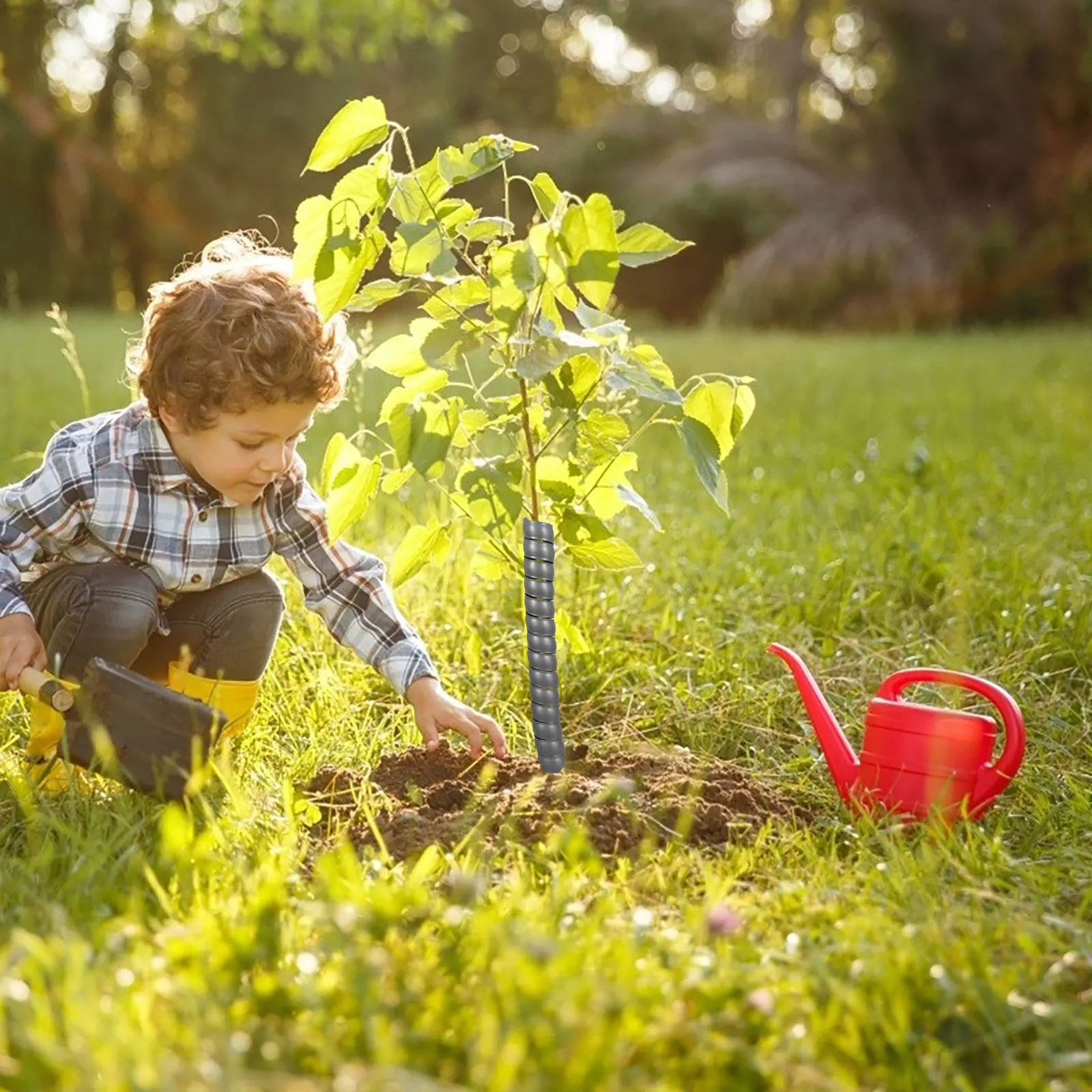 

4pcs Spiral Tree Guard Plastic Trunk Protector For Saplings Garden Protection From Deer Rabbits Squirrels Tree Wraps Gardening