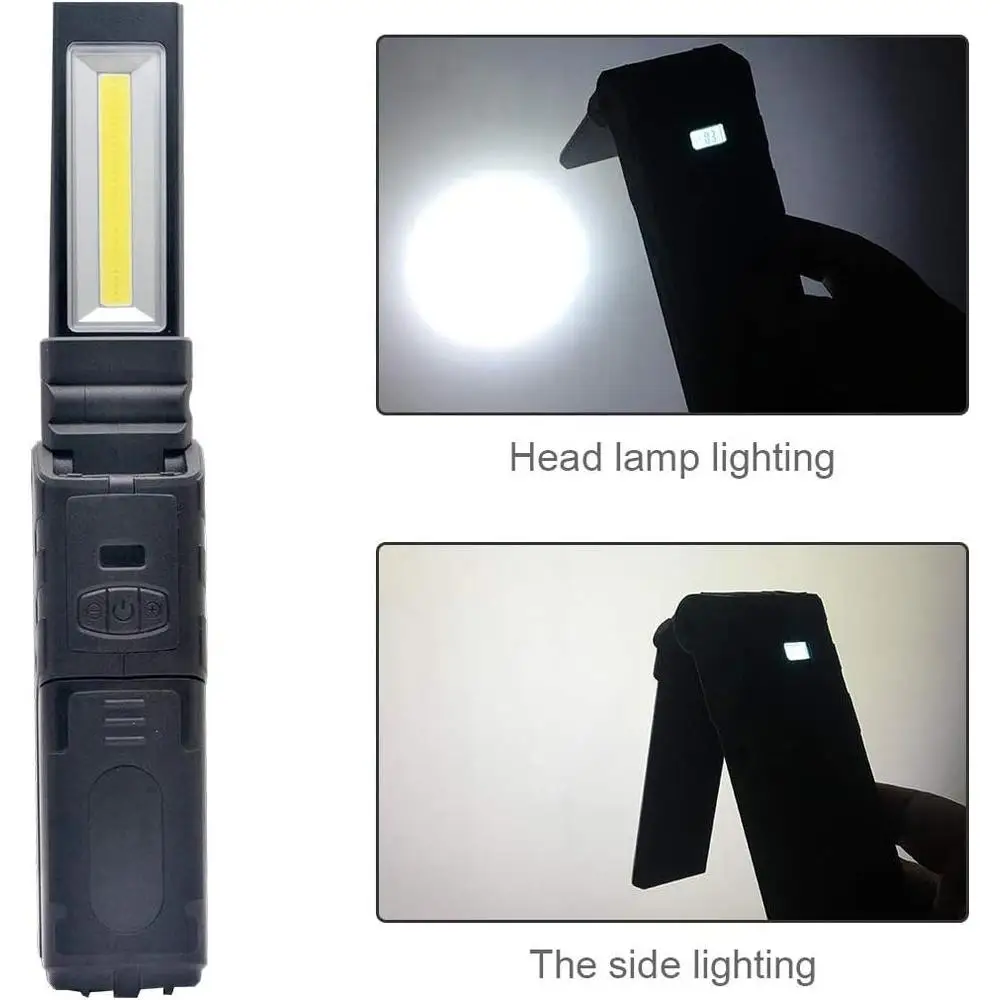 30W LED Work Light Foldable USB Rechargeable Flashlight Outdoor Hiking Fishing Hunting Camping Lighting