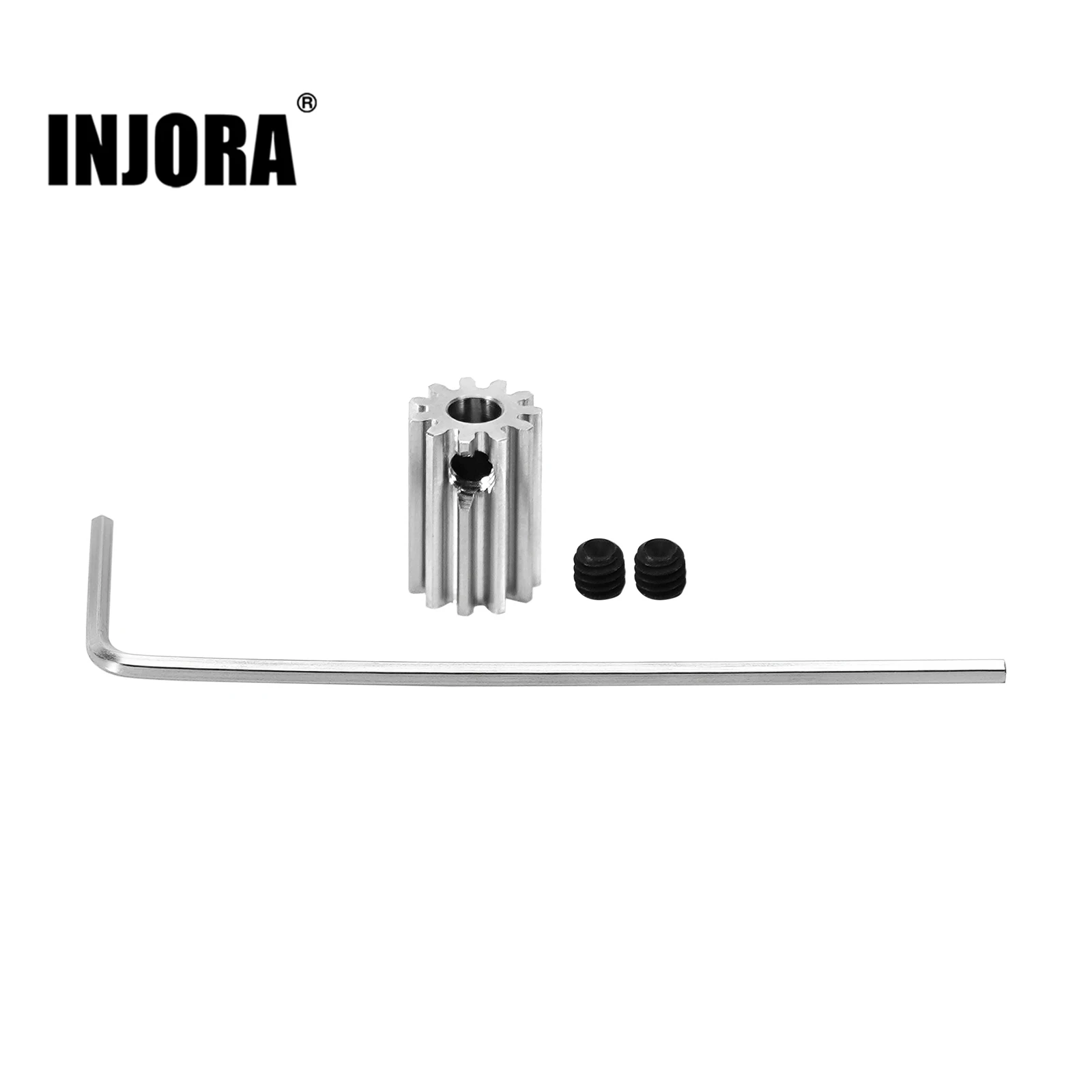 Pignon de moteur INJORA en acier inoxydable 11T pour moteur sans balais 1721 Purple Viper