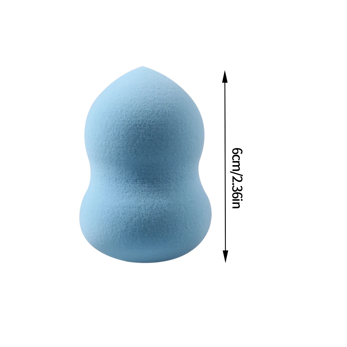 9-delige set blauwe kalebas schoonheidsei, draagbaar spons-ei voor zowel droog als nat gebruik, foundation make-up ei voor beginners