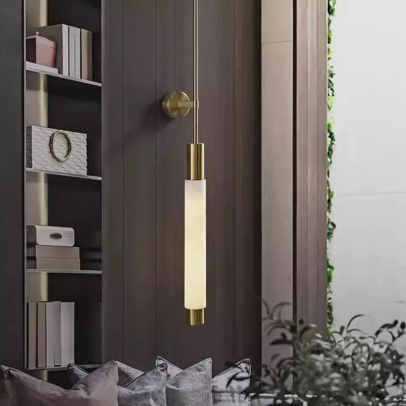 

Настенные светильники-бра на длинной штанге в новом китайском стиле для дуплекса, виллы, коридора, холла, роскошной прихожей, спальни, отеля, внутреннего освещения, светодиодные