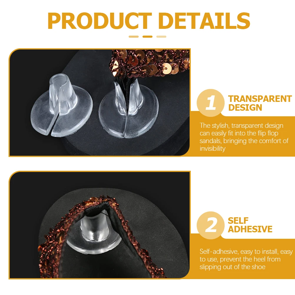 

5 Pairs Anti-wear Gel Toe Protectors Clear Cushion Guards for Sandals Thong Inserts Lightweight Breathable Comfortable Flexible