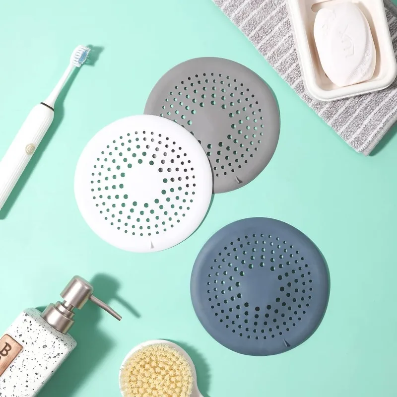 Anti-clogging Sink Filter Screen Bathroom Circular Drain Anti-odor Filter Sewer Silicone Floor Drain Cover Bathroom Accessories